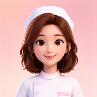视频交友护士空姐人群3D卡通头像