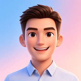 视频交友务实进取人群3D卡通头像